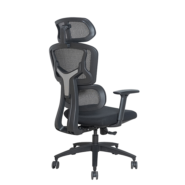 KB-8958AS New Design fitting waist office mesh chair with headrest